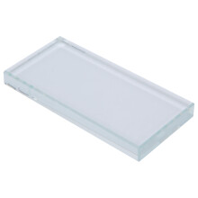 Nail Art Palette Glass with Glue Holder Rectangular 15cm Makeup and Lash Tool