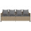 VidaXL vidaXL Sonnenliege mit Kissen Beige Poly Rattan 5