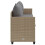 VidaXL vidaXL Sonnenliege mit Kissen Beige Poly Rattan 6