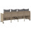 VidaXL vidaXL Sonnenliege mit Kissen Beige Poly Rattan 7