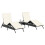 VidaXL vidaXL Sonnenliegen 2 Stk. mit Tisch Schwarz Poly Rattan 2