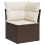 VidaXL vidaXL 11-tlg. Garten-Sofagarnitur mit Kissen Braun Poly Rattan 3