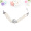 Parel Halsband Wit Met Imitatie Roos, Vier Design 4
