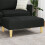 VidaXL vidaXL Fußhocker Schwarz 77x55x31 cm Stoff 2