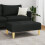 VidaXL vidaXL Fußhocker Schwarz 77x55x31 cm Stoff 3