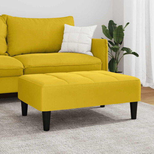 VidaXL vidaXL Fußhocker Gelb 77x55x31 cm Samt 1