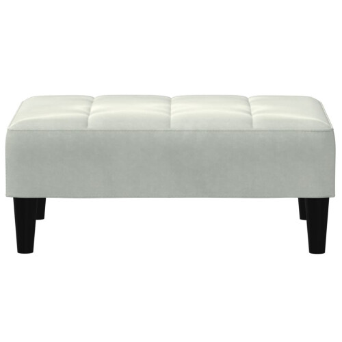 VidaXL vidaXL Fußhocker Hellgrau 77x55x31 cm Samt 2