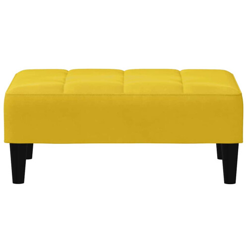 VidaXL vidaXL Fußhocker Gelb 77x55x31 cm Samt 2
