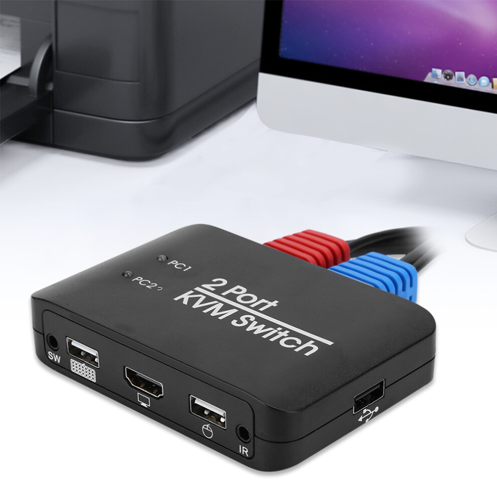 2-Port Hdmi Kvm Switch Usb 2.0 4K@60Hz For Windows,Mac,Linux,Android 3311391916496