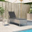 VidaXL vidaXL Sonnenliege mit Tisch und Auflage Hellgrau Poly Rattan 2