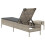 VidaXL vidaXL Sonnenliege mit Tisch und Auflage Hellgrau Poly Rattan 6