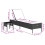 VidaXL vidaXL Sonnenliege mit Tisch und Auflage Hellgrau Poly Rattan 11