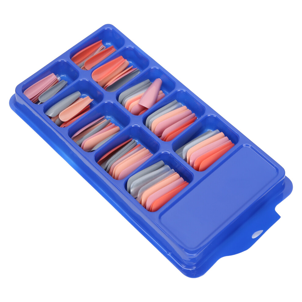 Press On Nail Tips 100Pcs Acrylic Full Cover Fake Nails Vibrant Colour Range