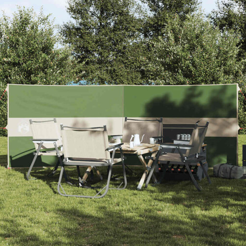 VidaXL vidaXL Camping Windbreak Green 344x120 cm Waterproof 1