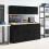 VidaXL vidaXL Garage Wall Cabinets 2 pcs Black Engineered Wood 4