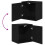 VidaXL vidaXL Garage Wall Cabinets 2 pcs Black Engineered Wood 9