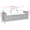VidaXL vidaXL 3-tlg. Garten-Sofagarnitur mit Kissen Hellgrau Poly Rattan 3