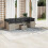 VidaXL vidaXL 8-tlg. Garten-Sofagarnitur mit Kissen Hellgrau Poly Rattan 2