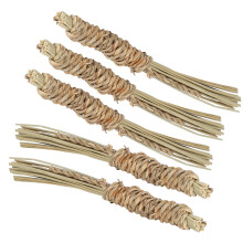 5Pcs Seagrass Chew Toys for Small Pets & Parrots - Natural & Durable