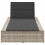 VidaXL vidaXL Sonnenliege mit schwebender Auflage Hellgrau Poly Rattan 4