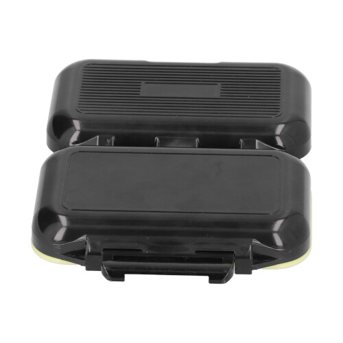 Waterproof Plastic Fishing Tackle Box with Multi Compartments, Black 1
