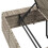 VidaXL vidaXL Sonnenliege mit schwebender Auflage Hellgrau Poly Rattan 10