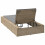 VidaXL vidaXL Sonnenliege mit schwebender Auflage Beige Poly Rattan 8