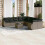 VidaXL vidaXL 11-tlg. Garten-Sofagarnitur mit Kissen Hellgrau Poly Rattan 2