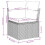 VidaXL vidaXL 11-tlg. Garten-Sofagarnitur mit Kissen Hellgrau Poly Rattan 10