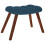 VidaXL vidaXL Schaukelstuhl mit Hocker Blauer Samt 5