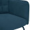 VidaXL vidaXL Schaukelstuhl mit Hocker Blauer Samt 8