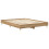 VidaXL vidaXL Bed Frame | Artisan Oak | Engineered Wood, Solid Eucalyptus Wood | Double 7
