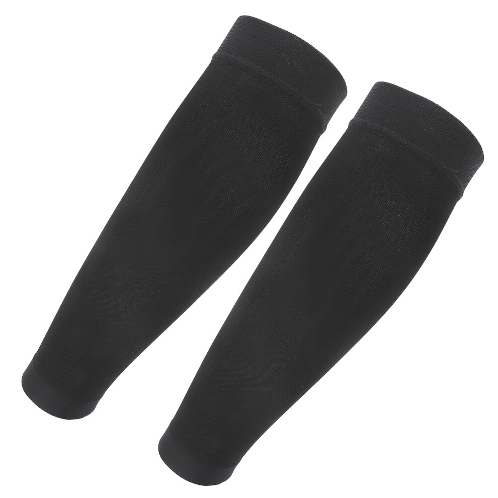 Black Women Calf Compression Stockings For Varicose Veins, Sizes S-Xl