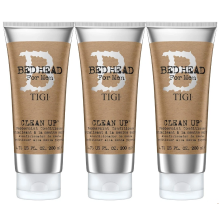3 x 200ml TIGI Bed Head for Men Clean Up Peppermint Hair Conditioner