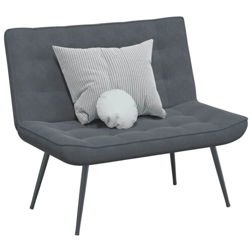 VidaXL vidaXL Sitzbank Dunkelgrau 110x74x84 cm Samt 1