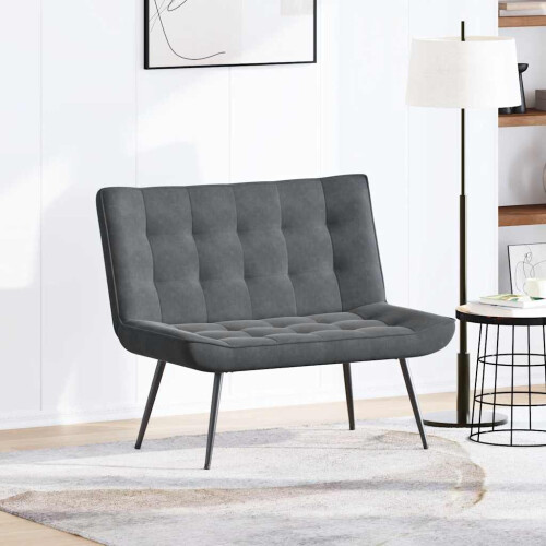 VidaXL vidaXL Sitzbank Dunkelgrau 110x74x84 cm Samt 2