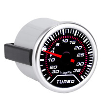 Universal Turbo Boost Gauge 35 PSI Smoke Tint Dial 52mm LED