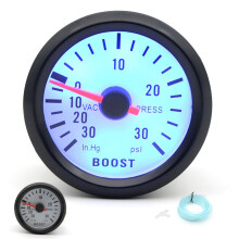 Universal Boost Pointer Gauge Vacuum Pressure Meter 0‑30PSI 52mm Blue