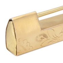 Antique Brass Chinese Style Carved Padlock 6.5cm for Cabinets