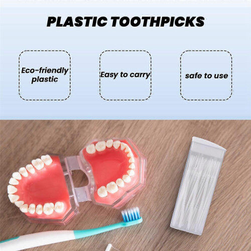 50 cure-dents plastique double usage 1