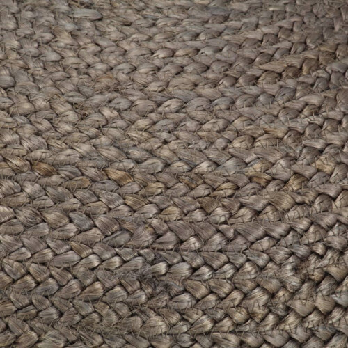 VidaXL vidaXL Handgefertigter Sitzpuff Hellgrau 45 x 30 cm Jute 2