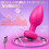Butt Plug Anal Vibratorset for Woman, 3 Size 10 Modes Vibrating Butt Plug 2