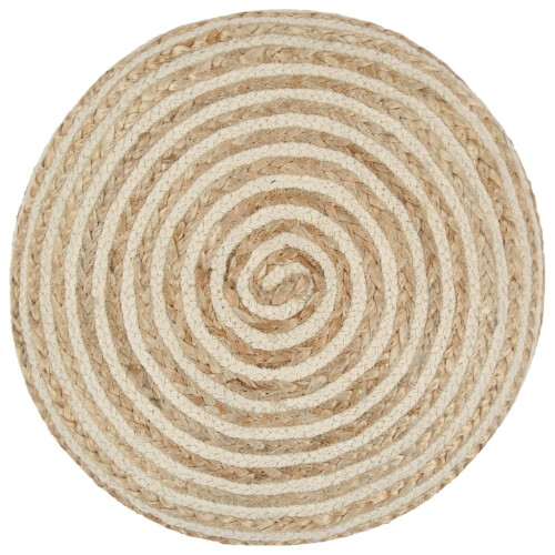 VidaXL vidaXL Handgefertigter Sitzpuff 40 x 45 cm Jute 1