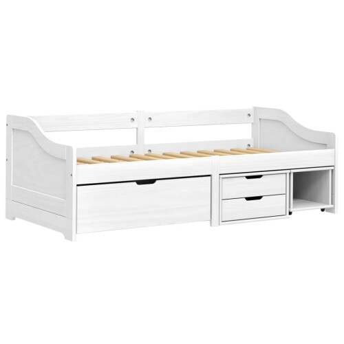 VidaXL vidaXL Day Bed | White | Solid pinewood, engineered wood | Single | Day Bed 2