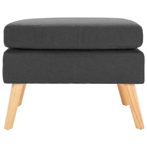 VidaXL vidaXL Fußhocker Dunkelgrau Stoff 1