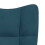 VidaXL vidaXL Schaukelstuhl Blau Samt 6