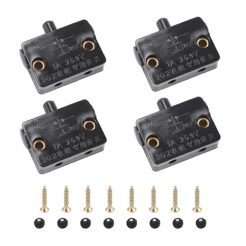 Interrupteur armoire 4pcs 12-110V ouverture automatique 2