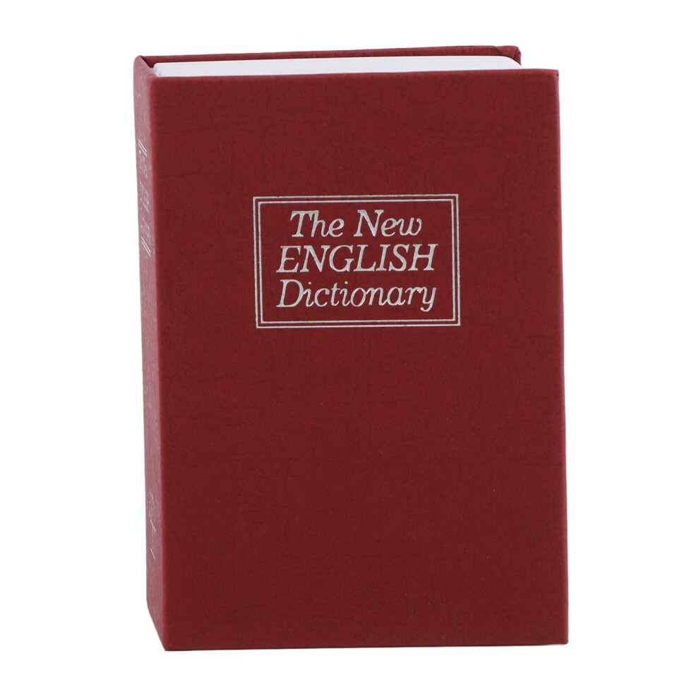 Mini Safe Box Simulation Book With Lock, 11.5X8cm, Red 3201391922910