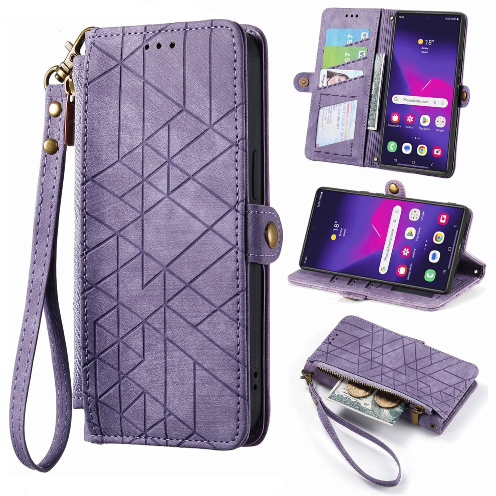 Wallet Leather Phone Case For Compatible With Oppo Find X7 Ultra X6 Pro Find X5 Pro X5lite Multi Card Zipper Phone Case 9489952308197