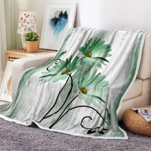 Rustic Farmhouse Throw Blanket, Teal Daisy & Butterfly Floral on Wooden Fleece, Turquoise Soft Plush, 50x60IN